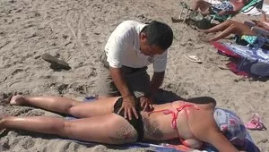 Side Boob Beach Massage